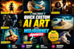 create quick custom ai art midjourney