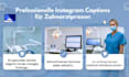 create instagram captions and carousels for dental practices
