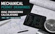 mechanical permit drawings with hvac engineering calculations