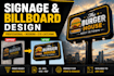 design vector signage, billboard and banner
