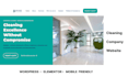 design a modern cleaning company wordpress website