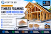 create professional vertex bd timber framing and bim models