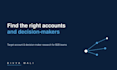 research target accounts and map decision makers for b2b