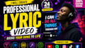 create an awesome animated lyric video