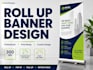 design professional roll up, pop up, pull up and retractable banner