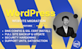 migrate wordpress site to new host or change domain name