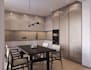 design a modern custom kitchen with technical drawings