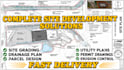 design site grading drainage cut and fill parcel utility erosion control plans