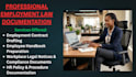 draft professional employment law documents
