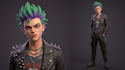 design stylized 3d game character model and texture