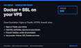 set up docker with nginx or traefik and ssl on your vps