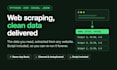 write a python web scraping script and deliver clean data