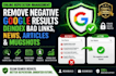 links,remove news articles,remove damaging google search
