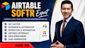 setup airtable automation, n8n ai, airtable database crm, clay com, softr expert
