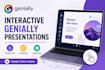 interactive genially presentations, gamification infographics and elearning