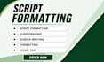 write and format your screenplay to industry standards