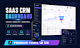 design saas CRM dashboard, web app, mobile app and admin panel UI UX using figma