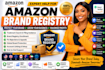do amazon brand registry, trademark filing and IP accelerator setup