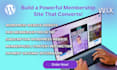 build wordpress membership portal with pmpro, content lock and lms