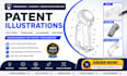 do patent illustrations utility design drawings patent figures cad conversion