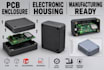 pcb enclosure electronic housing plastic casing for 3dprinting for manufacturing