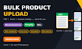 bulk upload products to woocommerce or shopify