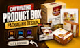 design packaging box design, mailer box, subscription box, amazon box design