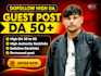 provide dofollow high quality guest post backlinks