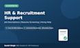 write a professional job description and screen resumes