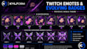 design custom twitch emotes and evolving badges