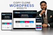recreate clone any wordpress website professionally