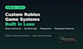 script custom roblox game systems using luau