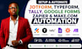 setup jotform zapier integration typeform tally goolge forms make com automation