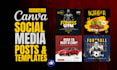 create editable social media posts,ads using canva