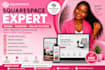 design square space website, square space redesign, square online store