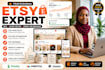 create a etsy print on demand shop with printify or printful