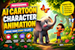 create 3d pixar style with consistent animation, ai animation, ai video art