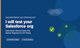 perform salesforce QA testing for salesforce applications