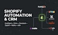 integrate shopify hubspot zendesk zoho CRM zapier make n8n automation workflow