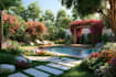 do backyard landscape design as landscape architect