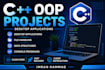 develop c plus plus oop projects and console applications