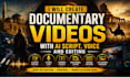 create documentary videos with ai script voice and editing