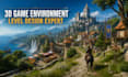 design 3d game environment, game level design, game environment in unity 3d, ue5