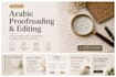 proofread and edit arabic texts professionally