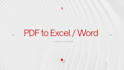 convert PDF to excel spreadsheet manually fast delivery 24 hours