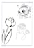 draw cute kids colouring book pages