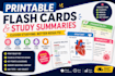 create printable medical flashcards and study summaries