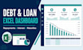 build an excel debt loan repayment and interest dashboard