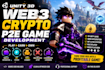 develop web3 crypto p2e game
