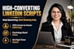 write high converting linkedin cold outreach scripts and messages